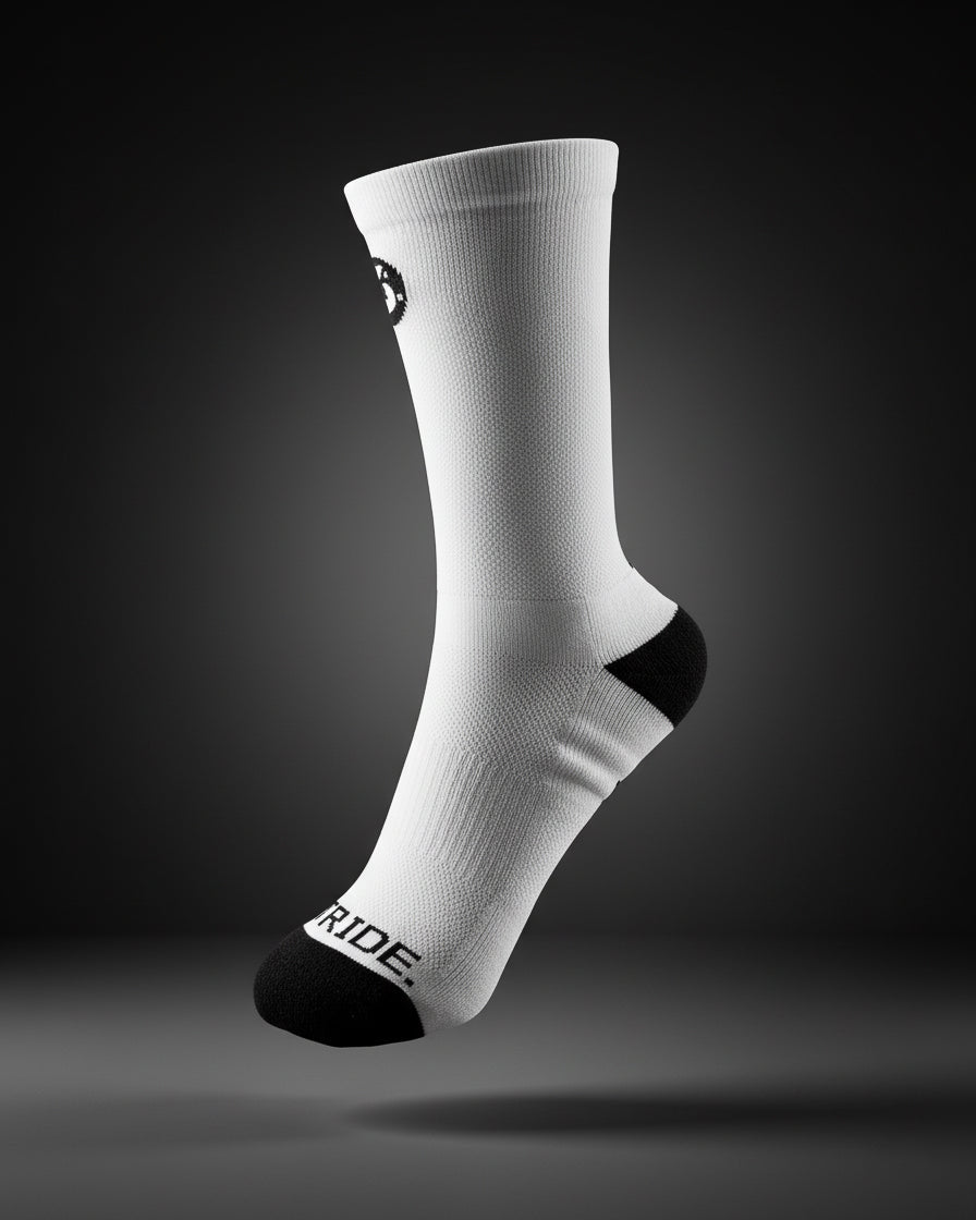 Breathable Running Socks | White Running Socks | Stride North East