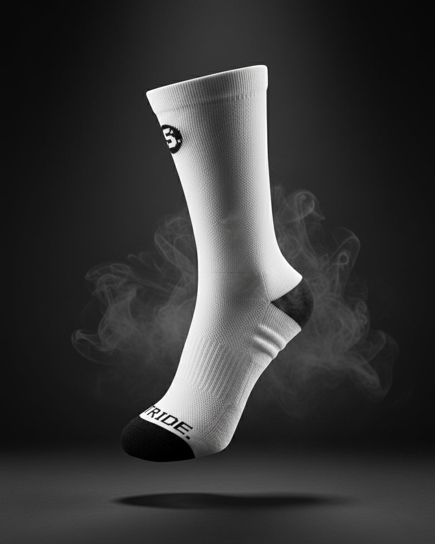 Breathable Running Socks | White Running Socks | Stride North East