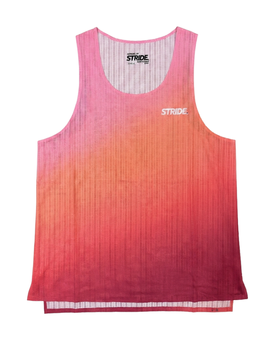 Performance Running Vest – Pink Sunset